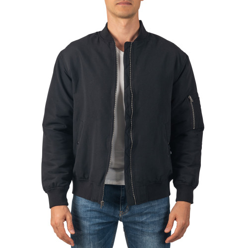 Alpine Swiss Damon Mens Bomber Jacket Warm Quilted Flight Jacket